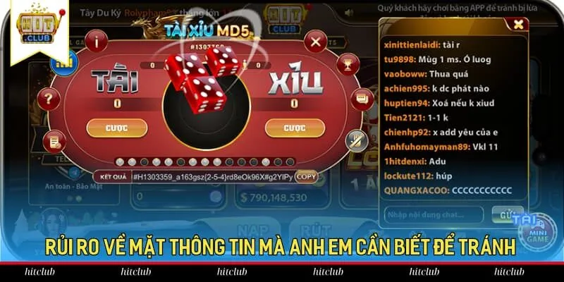 Rủi ro về mặt thông tin mà anh em cần biết để tránh Rủi ro về mặt thông tin mà anh em cần biết để tránh